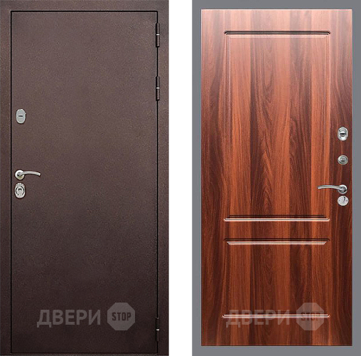 Входная металлическая Дверь Стоп КЛАССИК Медь ФЛ-117 Итальянский орех в Мытищах