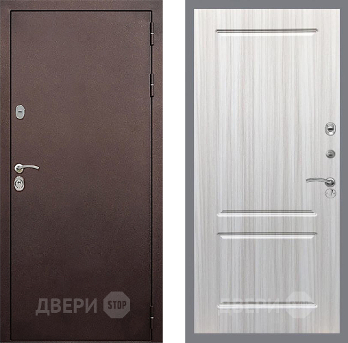 Входная металлическая Дверь Стоп КЛАССИК Медь ФЛ-117 Сандал белый в Мытищах
