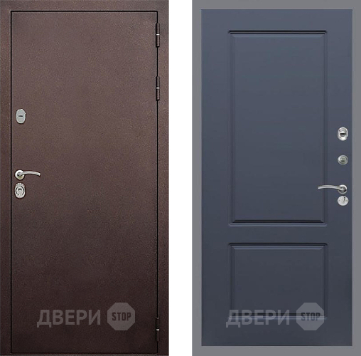 Дверь Стоп КЛАССИК Медь ФЛ-117 Силк титан в Мытищах