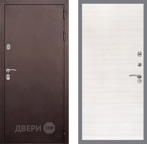 Входная металлическая Дверь Стоп КЛАССИК Медь Гладкая Акация светлая в Мытищах