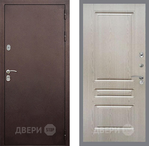 Дверь Стоп КЛАССИК Медь ФЛ-243 Беленый дуб в Мытищах