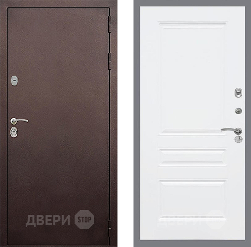 Дверь Стоп КЛАССИК Медь ФЛ-243 Силк Сноу в Мытищах