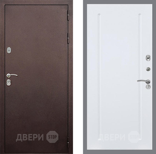 Входная металлическая Дверь Стоп КЛАССИК Медь ФЛ-68 Силк Сноу в Мытищах