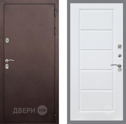 Дверь Стоп КЛАССИК Медь ФЛ-39 Силк Сноу в Мытищах