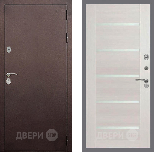 Входная металлическая Дверь Стоп КЛАССИК Медь СБ-14 Лиственница беж в Мытищах