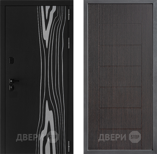 Входная металлическая Дверь Дверной континент ДК-12 ФЛ-Лайн Венге в Мытищах