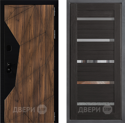 Входная металлическая Дверь Дверной континент ДК-11 ФЛ-47 Венге в Мытищах