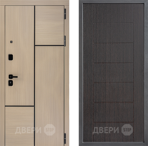 Входная металлическая Дверь Дверной континент ДК-14 ФЛ-Лайн Венге в Мытищах