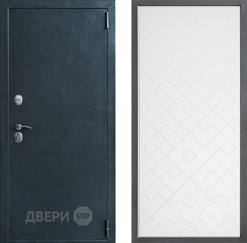 Входная металлическая Дверь Дверной континент ДК-70 Дизайн ФЛ-Тиффани Белый софт в Мытищах