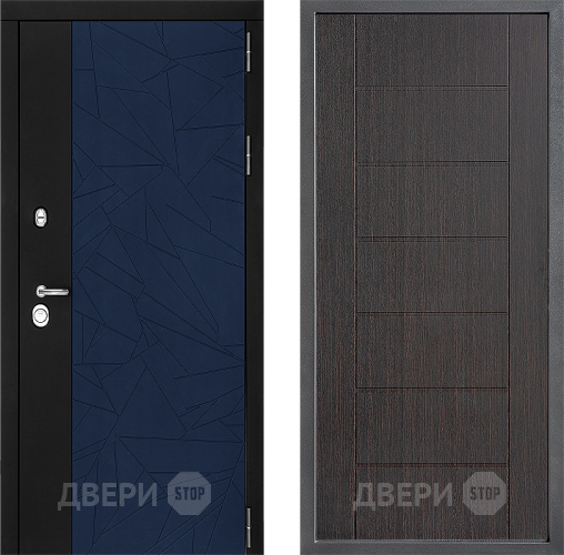 Входная металлическая Дверь Дверной континент ДК-9 ФЛ-Лайн Венге в Мытищах