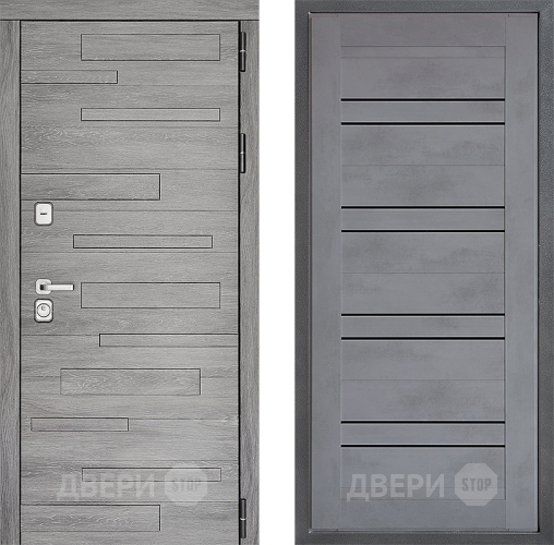 Входная металлическая Дверь Дверной континент ДК-10 ФЛ-49 Бетон серый в Мытищах