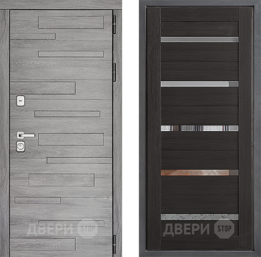 Входная металлическая Дверь Дверной континент ДК-10 ФЛ-47 Венге в Мытищах