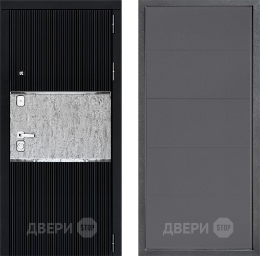 Входная металлическая Дверь Дверной континент ДК-13 ФЛ-649 Графит софт в Мытищах