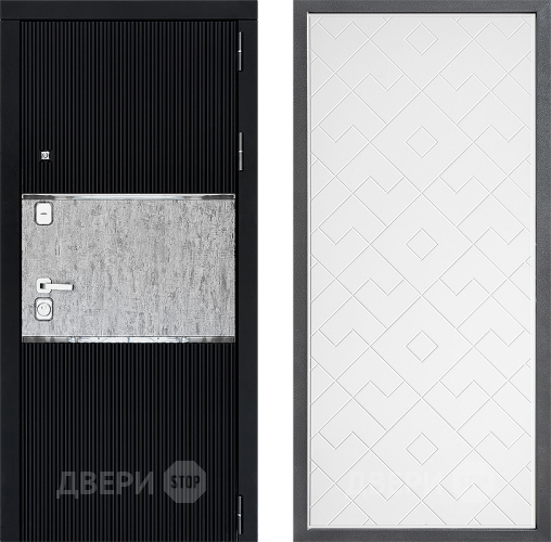 Входная металлическая Дверь Дверной континент ДК-13 ФЛ-Тиффани Белый софт в Мытищах