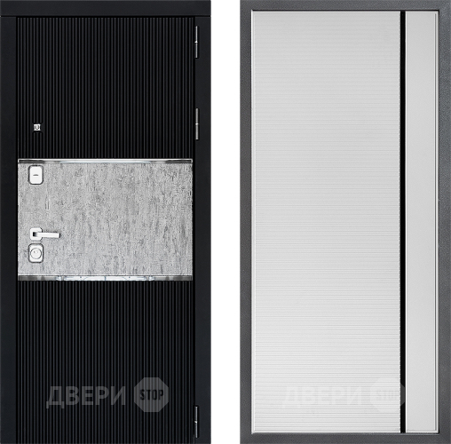 Дверь Дверной континент ДК-13 ФЛ-757 Черное Стекло Софт милк в Мытищах