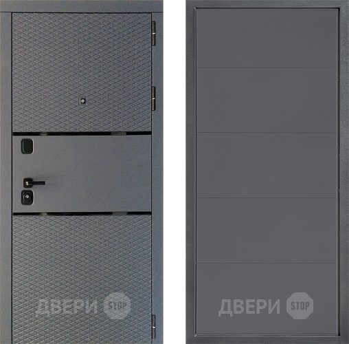 Входная металлическая Дверь Дверной континент Диамант Дизайн ФЛ-649 Графит софт в Мытищах
