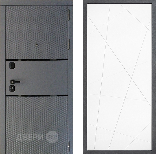 Входная металлическая Дверь Дверной континент Диамант Дизайн ФЛ-655 Белый софт в Мытищах