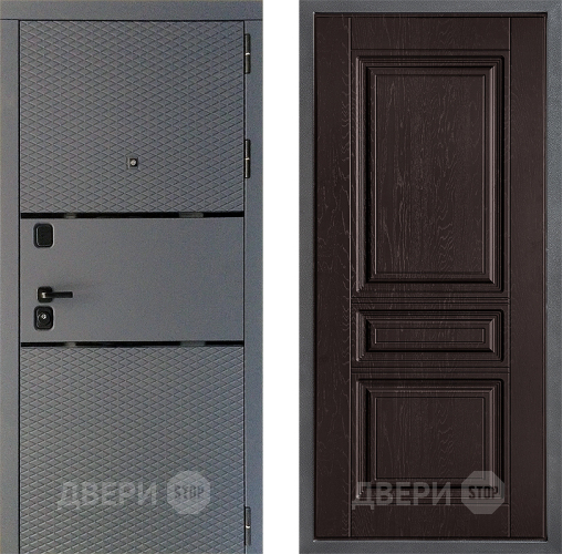 Дверь Дверной континент Диамант Дизайн ФЛ-243 Дуб шоколадный в Мытищах