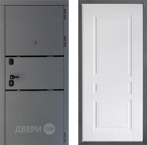 Входная металлическая Дверь Дверной континент Диамант Дизайн ФЛ-243 Альберо Браш серебро в Мытищах