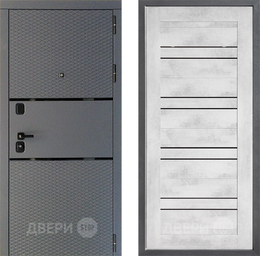 Дверь Дверной континент Диамант Дизайн ФЛ-49 Бетон снежный в Мытищах
