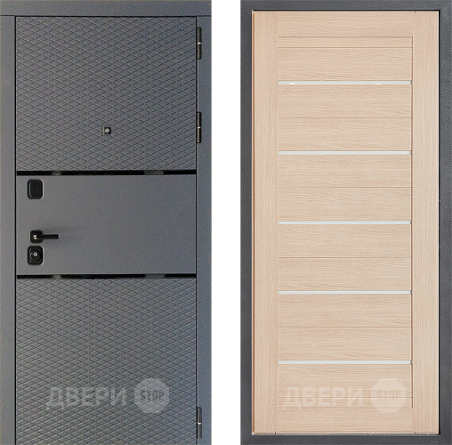 Входная металлическая Дверь Дверной континент Диамант Дизайн ФЛ-46 Капучино в Мытищах
