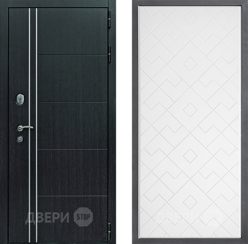 Входная металлическая Дверь Дверной континент Теплолюкс Дизайн ФЛ-Тиффани Белый софт в Мытищах