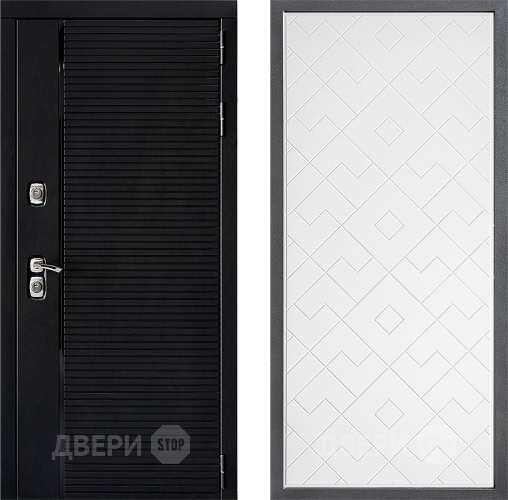 Входная металлическая Дверь Дверной континент ДК-1 ФЛ-Тиффани Белый софт в Мытищах