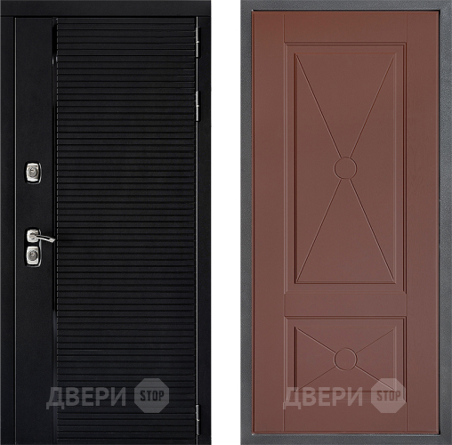 Дверь Дверной континент ДК-1 ФЛ-617 Ясень шоколадный в Мытищах