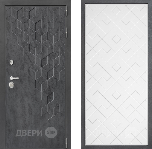 Дверь Дверной континент ДК-3/713 ФЛ-Тиффани Белый софт в Мытищах