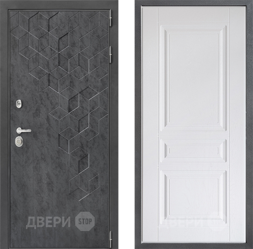 Дверь Дверной континент ДК-3/713 ФЛ-243 Альберо Браш серебро в Мытищах