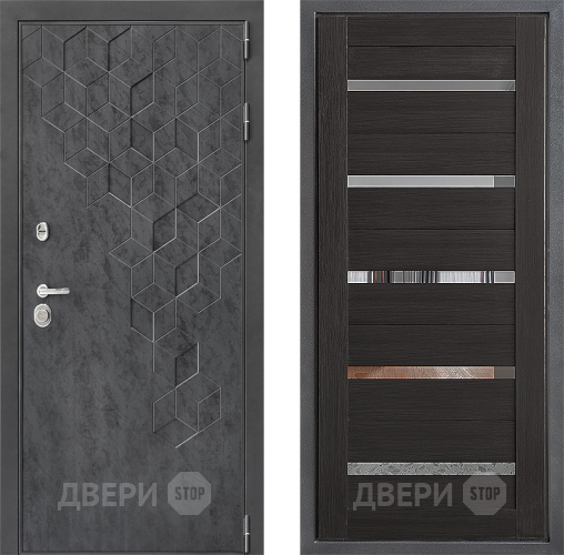 Входная металлическая Дверь Дверной континент ДК-3/713 ФЛ-47 Венге в Мытищах