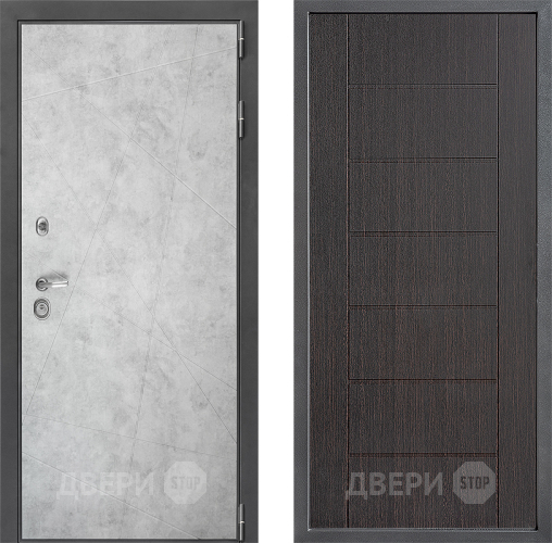 Входная металлическая Дверь Дверной континент ДК-3/743 ФЛ-Лайн Венге в Мытищах
