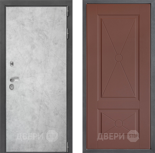 Входная металлическая Дверь Дверной континент ДК-3/743 ФЛ-617 Ясень шоколадный в Мытищах