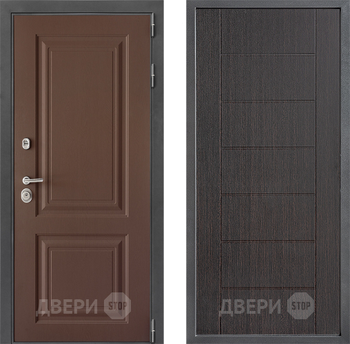 Входная металлическая Дверь Дверной континент ДК-3/729 ФЛ-Лайн Венге в Мытищах