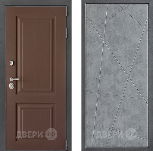 Входная металлическая Дверь Дверной континент ДК-3/729 ФЛ-655 Бетон серый в Мытищах