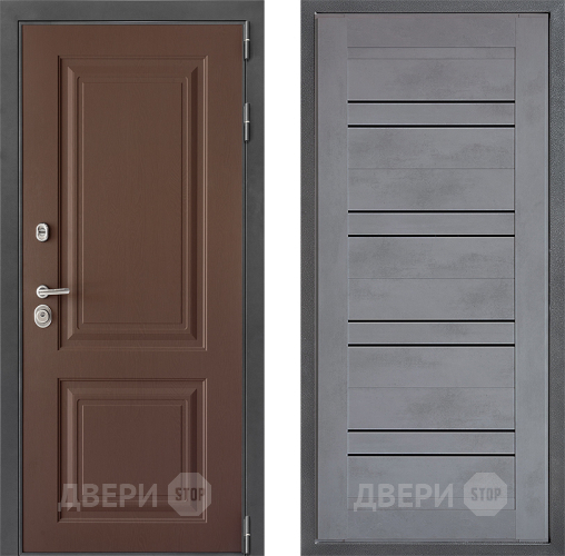 Входная металлическая Дверь Дверной континент ДК-3/729 ФЛ-49 Бетон серый в Мытищах