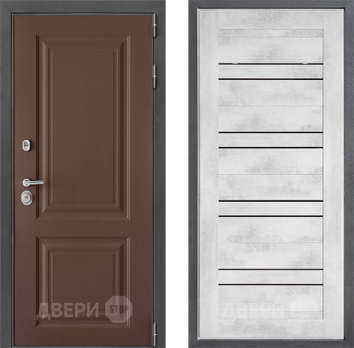 Дверь Дверной континент ДК-3/729 ФЛ-49 Бетон снежный в Мытищах