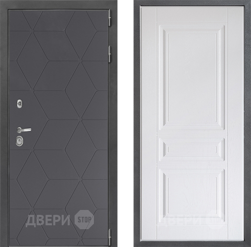 Дверь Дверной континент ДК-3/744 ФЛ-243 Альберо Браш серебро в Мытищах