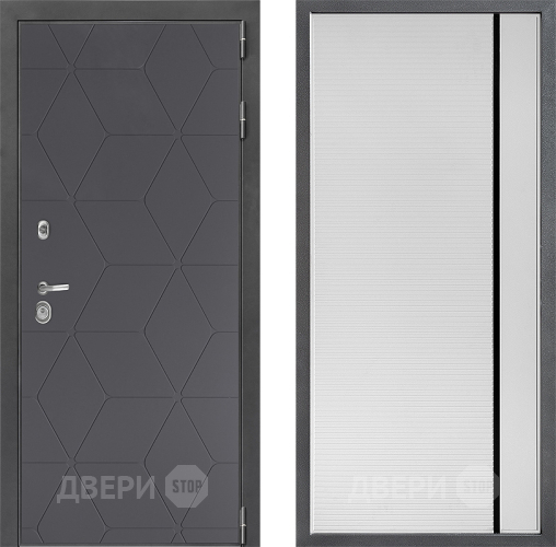 Дверь Дверной континент ДК-3/744 ФЛ-757 Черное Стекло Софт милк в Мытищах