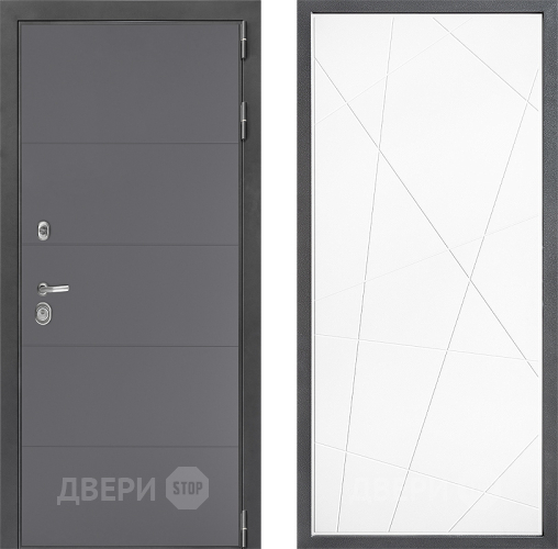 Дверь Дверной континент ДК-3/649 ФЛ-655 Белый софт в Мытищах