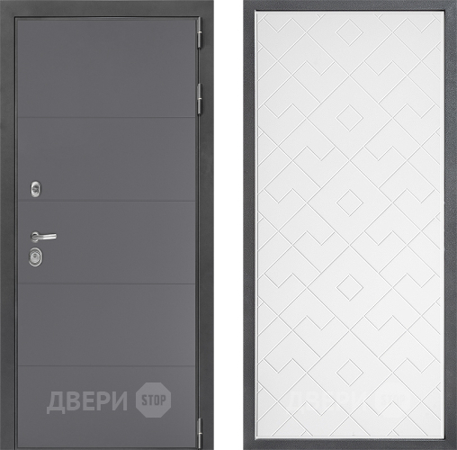 Дверь Дверной континент ДК-3/649 ФЛ-Тиффани Белый софт в Мытищах