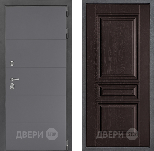 Входная металлическая Дверь Дверной континент ДК-3/649 ФЛ-243 Дуб шоколадный в Мытищах