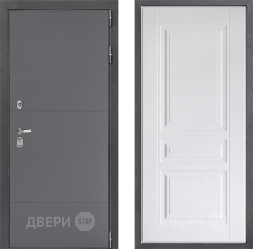 Входная металлическая Дверь Дверной континент ДК-3/649 ФЛ-243 Альберо Браш серебро в Мытищах
