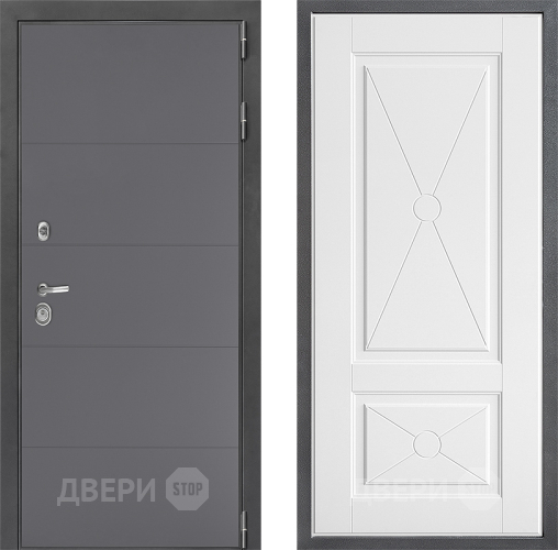 Входная металлическая Дверь Дверной континент ДК-3/649 ФЛ-617 Софт милк в Мытищах