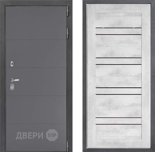 Входная металлическая Дверь Дверной континент ДК-3/649 ФЛ-49 Бетон снежный в Мытищах