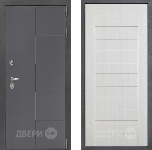 Входная металлическая Дверь Дверной континент ДК-3/606 ФЛ-70 Лиственница белая в Мытищах