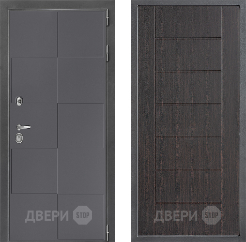 Входная металлическая Дверь Дверной континент ДК-3/606 ФЛ-Лайн Венге в Мытищах