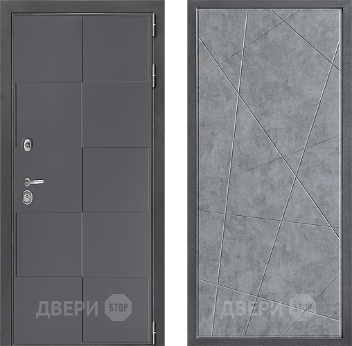 Входная металлическая Дверь Дверной континент ДК-3/606 ФЛ-655 Бетон серый в Мытищах