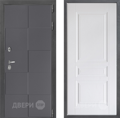 Дверь Дверной континент ДК-3/606 ФЛ-243 Альберо Браш серебро в Мытищах