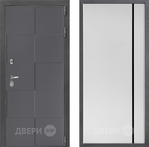 Дверь Дверной континент ДК-3/606 ФЛ-757 Черное Стекло Софт милк в Мытищах